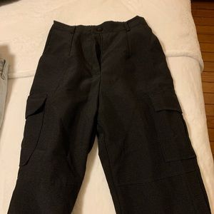 black cargo pants
